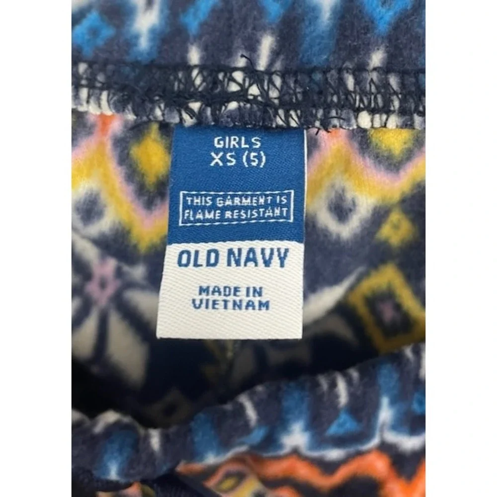 NWT Holiday Kids Pajamas PJs Old Navy Unisex Sz. XS 5 Fleece Pants Fair Isle NEW